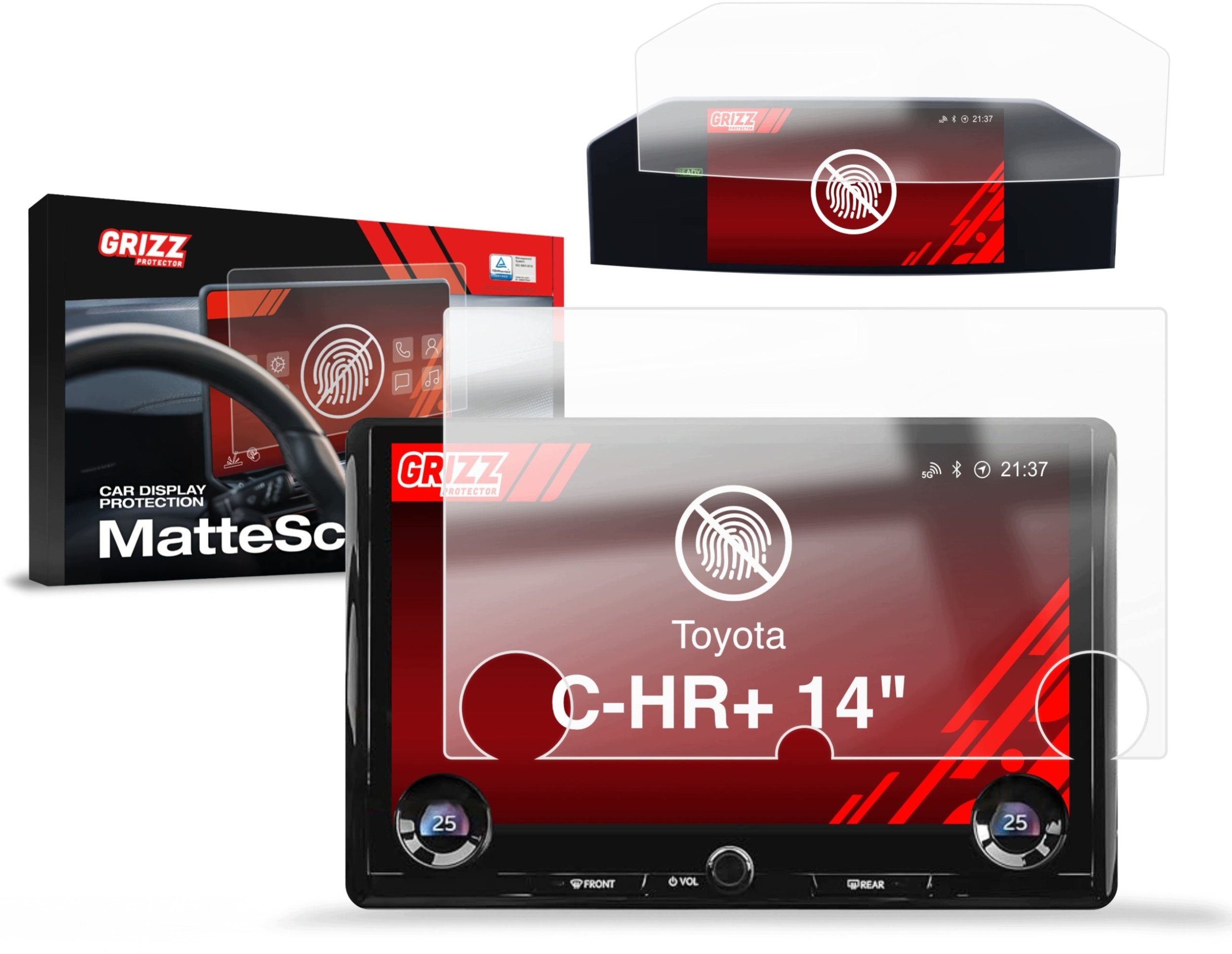 GrizzGlass  matowa CarDisplay Protection do Toyota